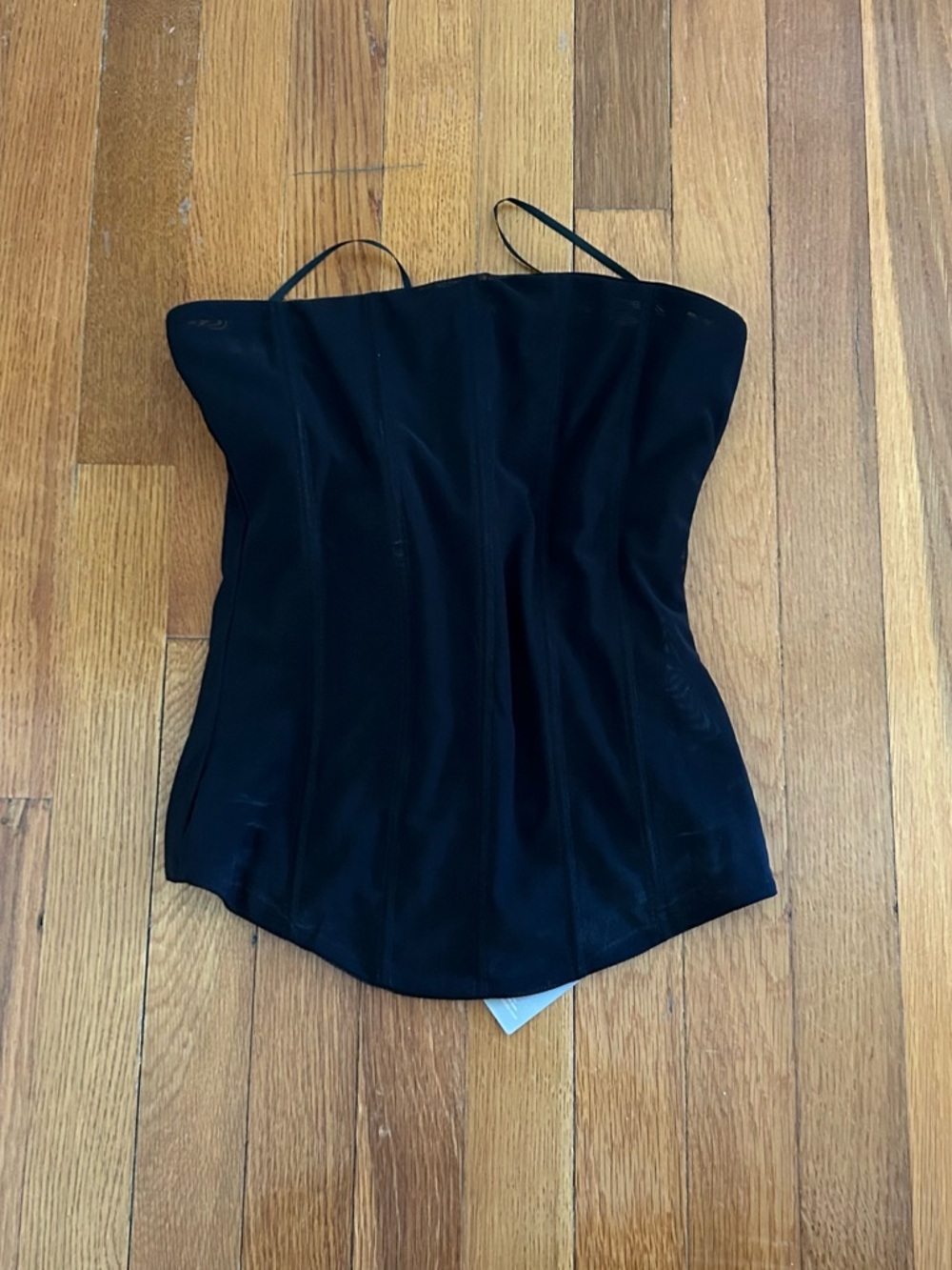 Misguided black mesh corset